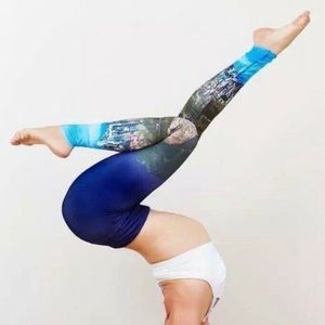 Alo Airbrush Leggings Mountain Coastline